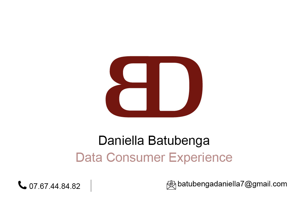 Carte de visite Identité Visuelle Daniella Batubenga