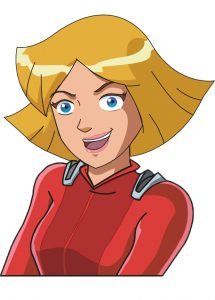 Dessin de Clover, personnage du dessin animé "Les Totally Spies !"