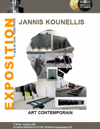 Affiche de promotion pour l'exposition de l'artiste Jannis Kounellis