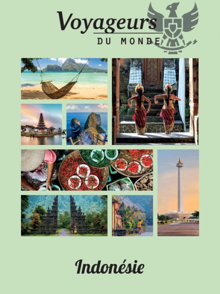 Moodboard pour l'entreprise Voyageur du Monde sur le thème de l'Indonésie